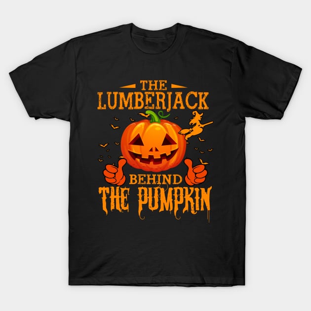 Mens The CHEF Behind The Pumpkin T shirt Funny Halloween T Shirt_LUMBERJACK T-Shirt by Sinclairmccallsavd